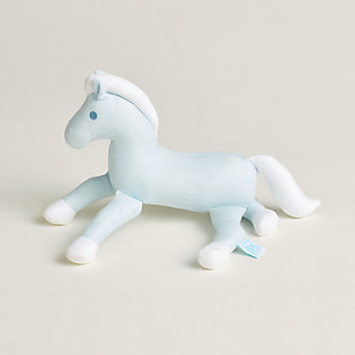 Cabriole horse plush - Blue | Hermès Canada